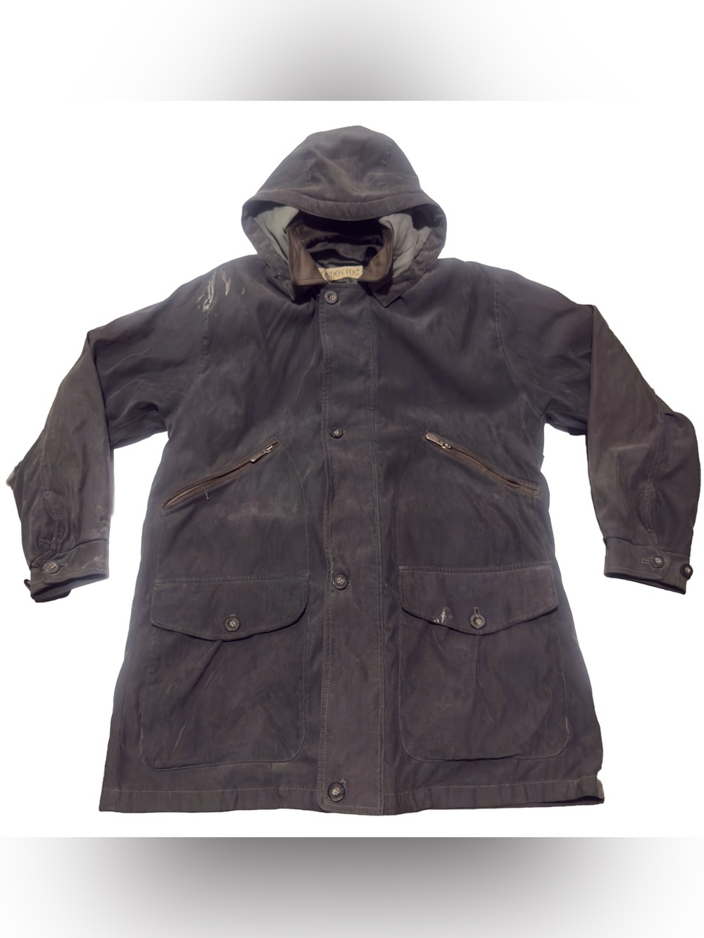 London Fog Men’s M Regular Hooded Field Jacket Utility Workwear